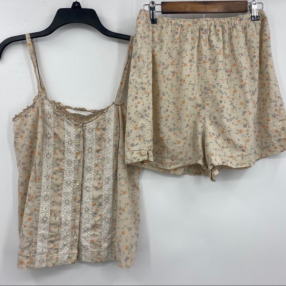 Victoria's Secret Vintage Country Floral PJ Set M
